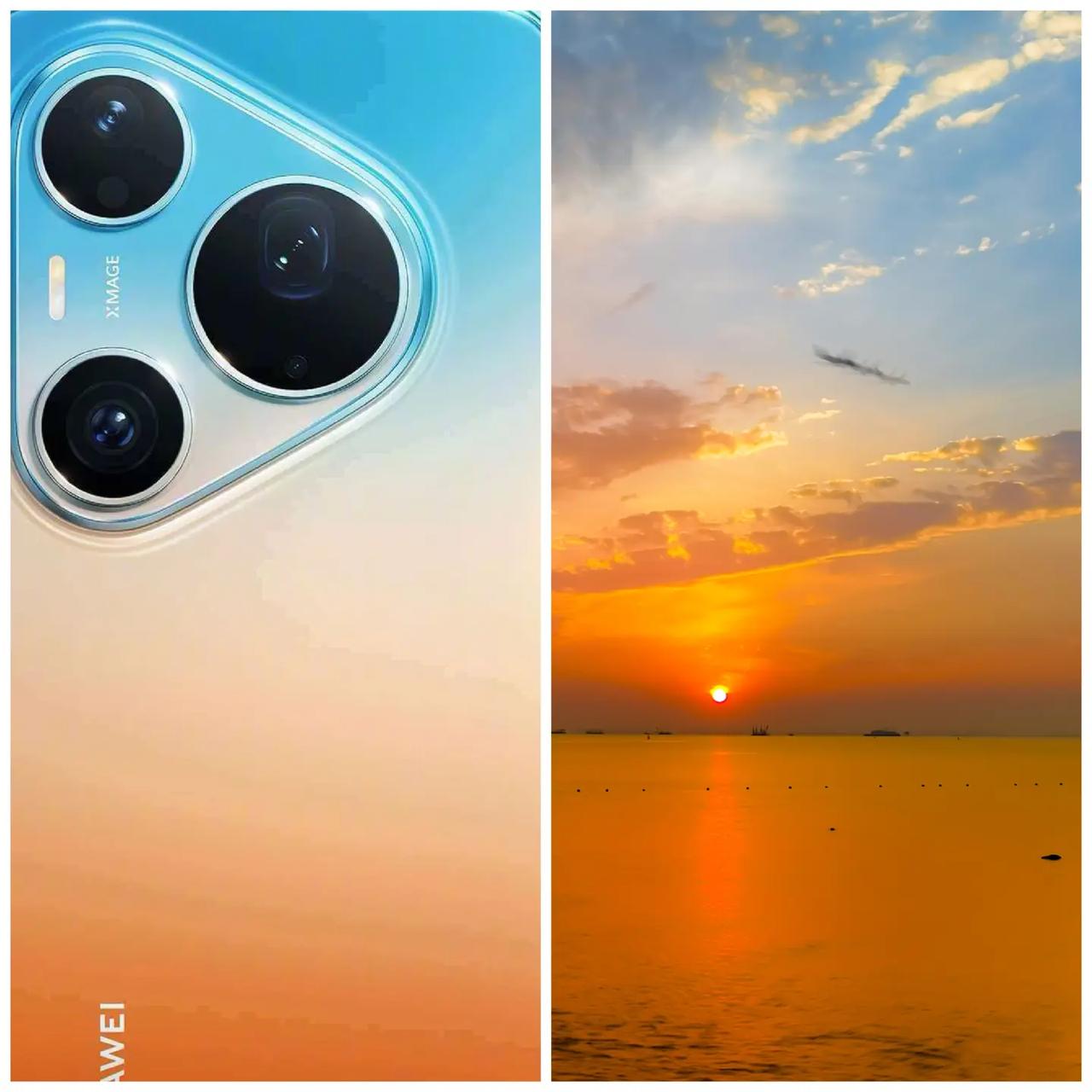 Pura90的颜色和我拍的照片好像。左边Pura90的颜色|右边P40pro拍摄