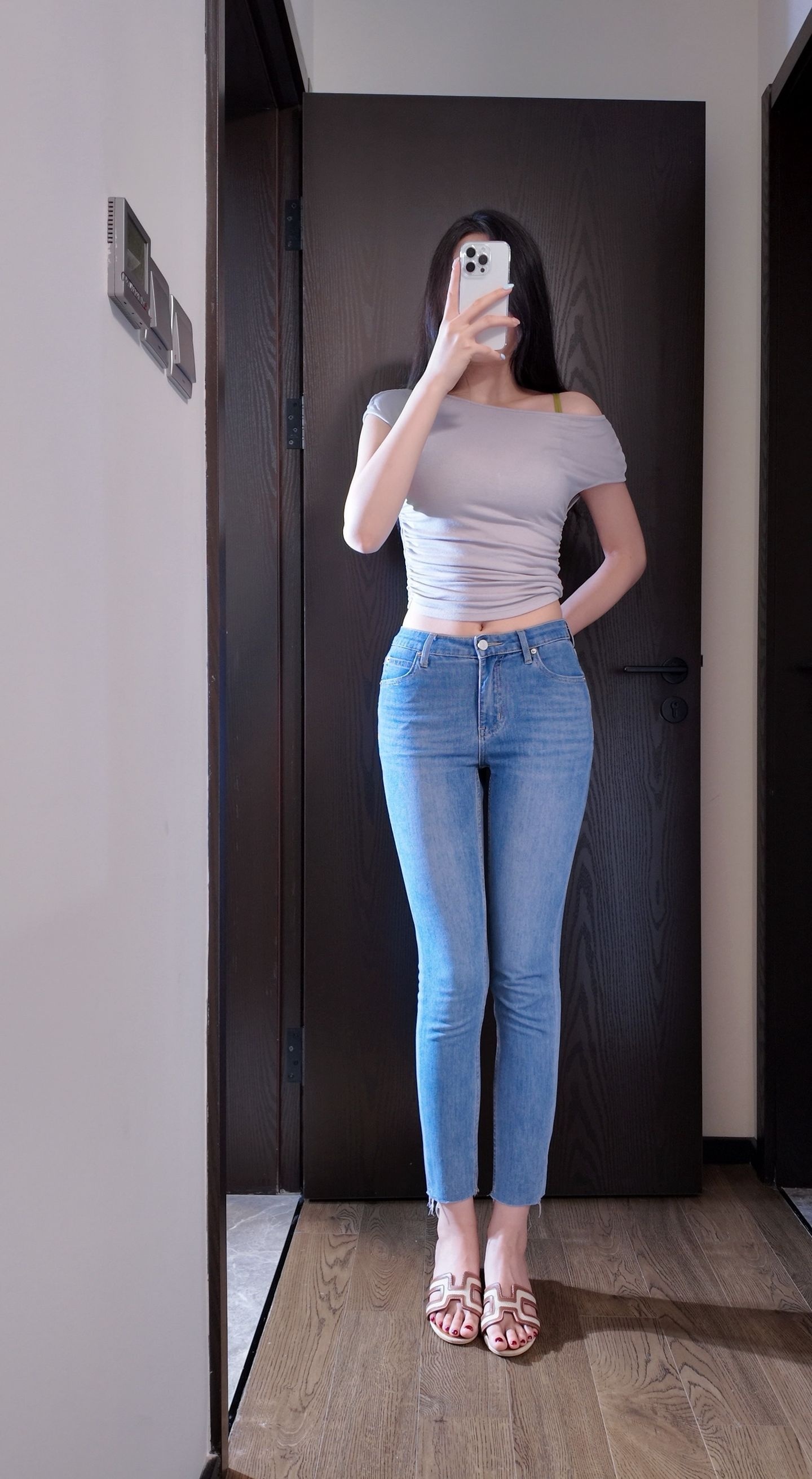 牛仔裤ootd 
