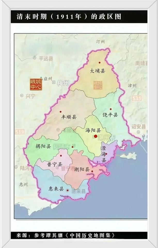 有那县没有县城？
潮州府城在那里？//@博学晚风jv:潮州府以前九县，
现在潮州