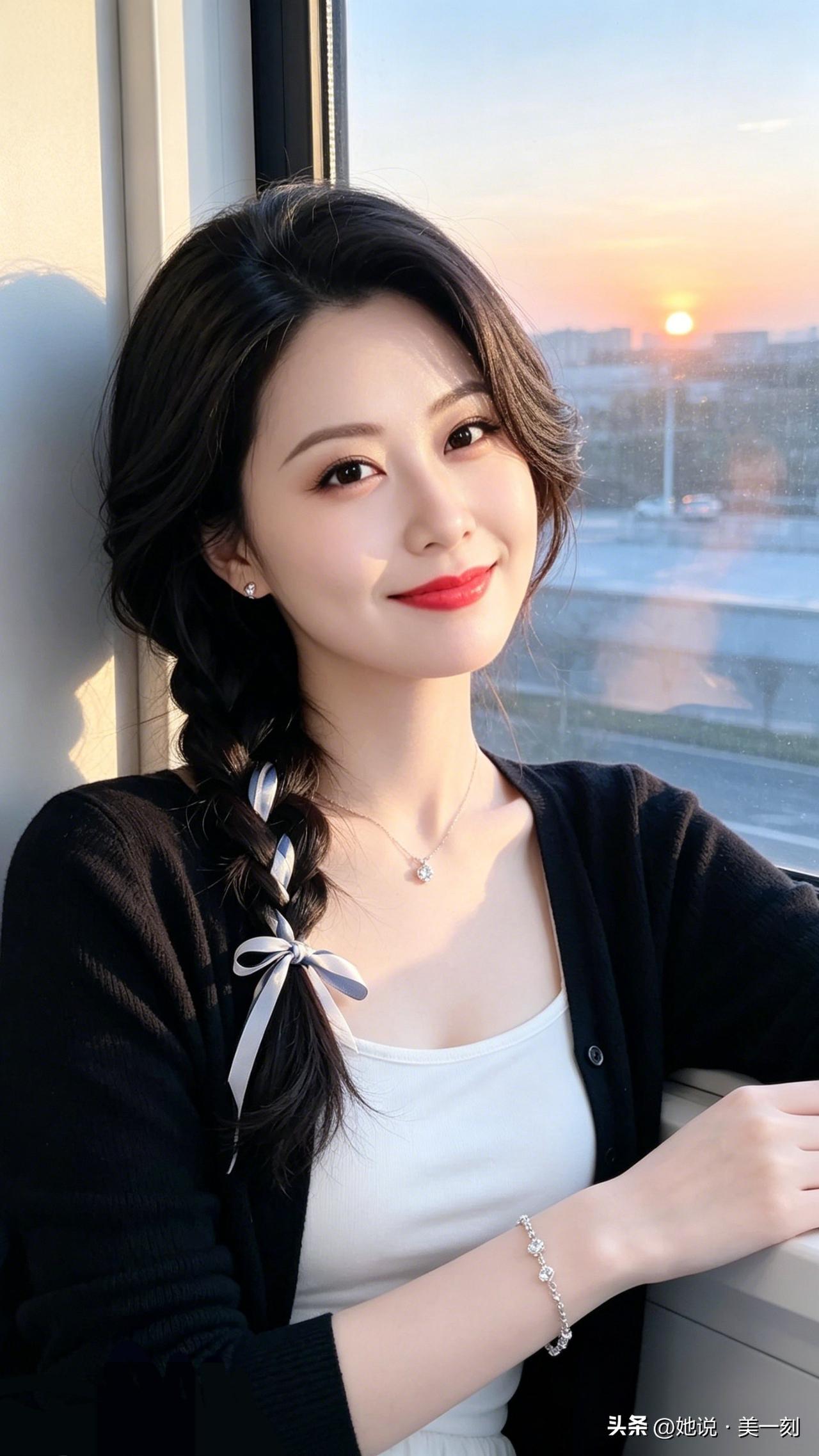 什么样的穿搭可以成为气质女神? 夕阳下的温柔时光，微笑的美好瞬间