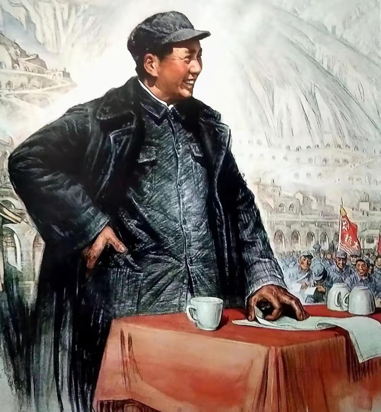 昨晚看《新闻联播》的时候，一说起毛主席，我这心里就跟揣了团火似的，激动得半宿没合