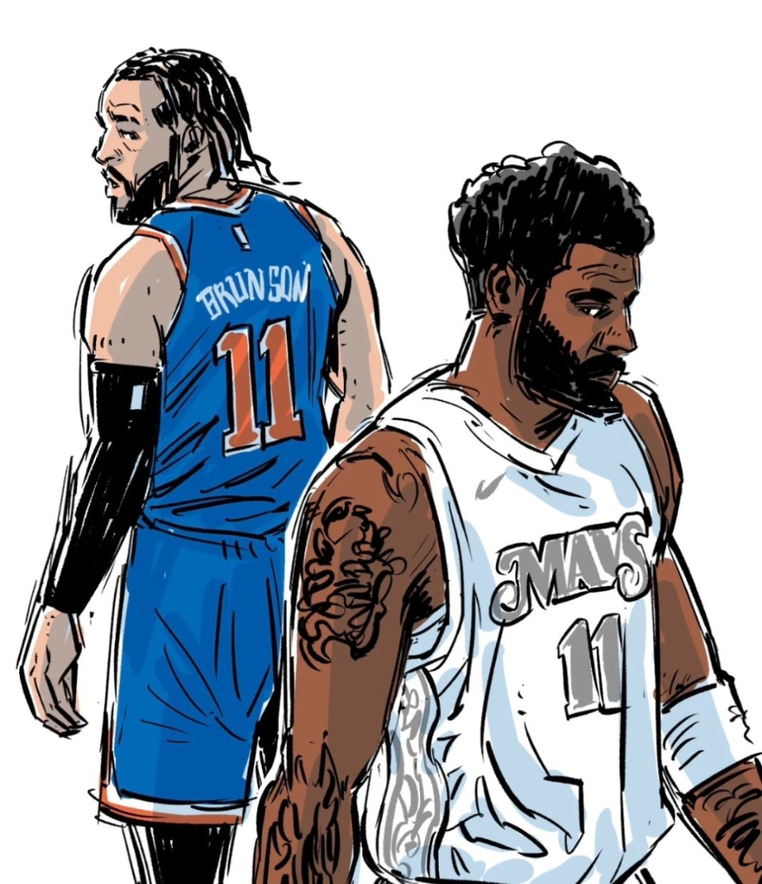 现阶段的布伦森和欧文，你会选谁？[疑问][疑问][疑问] nba  NBA[超话