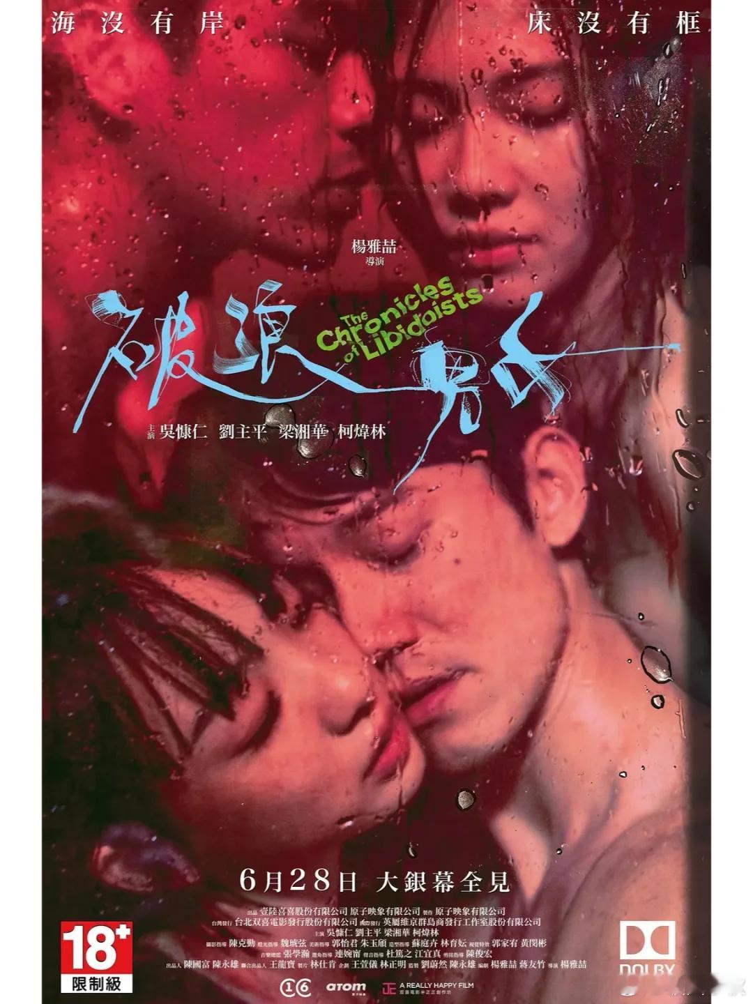 吴慷仁电影《破浪男女》今日上线  据说很那啥，当时香港上映的时候争议性很大，想看