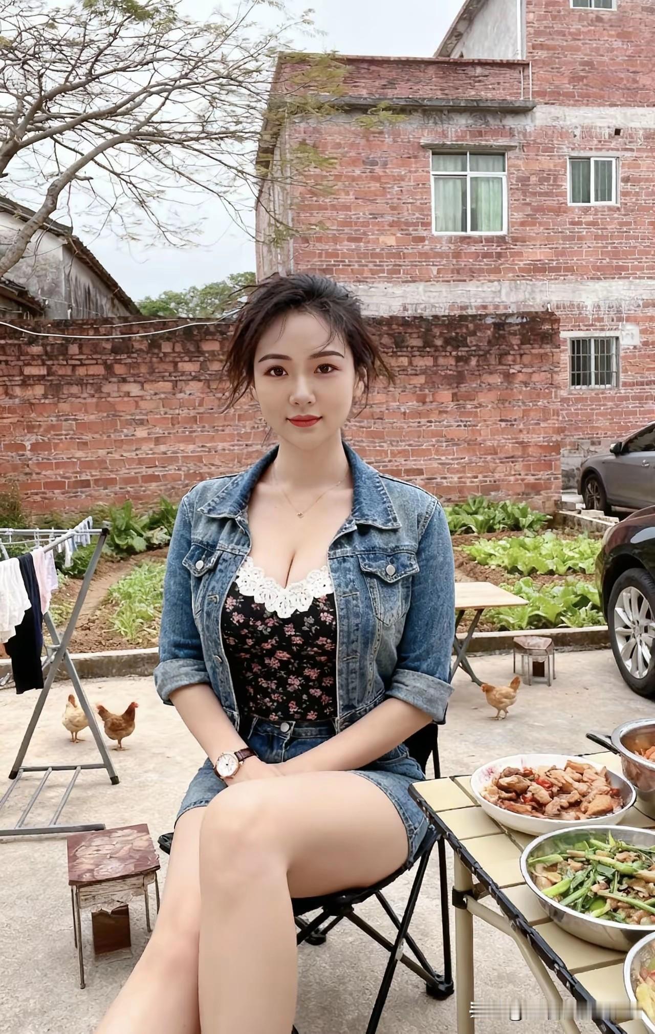 农家小院，美食与自然相伴的美好时光。农家田园风景