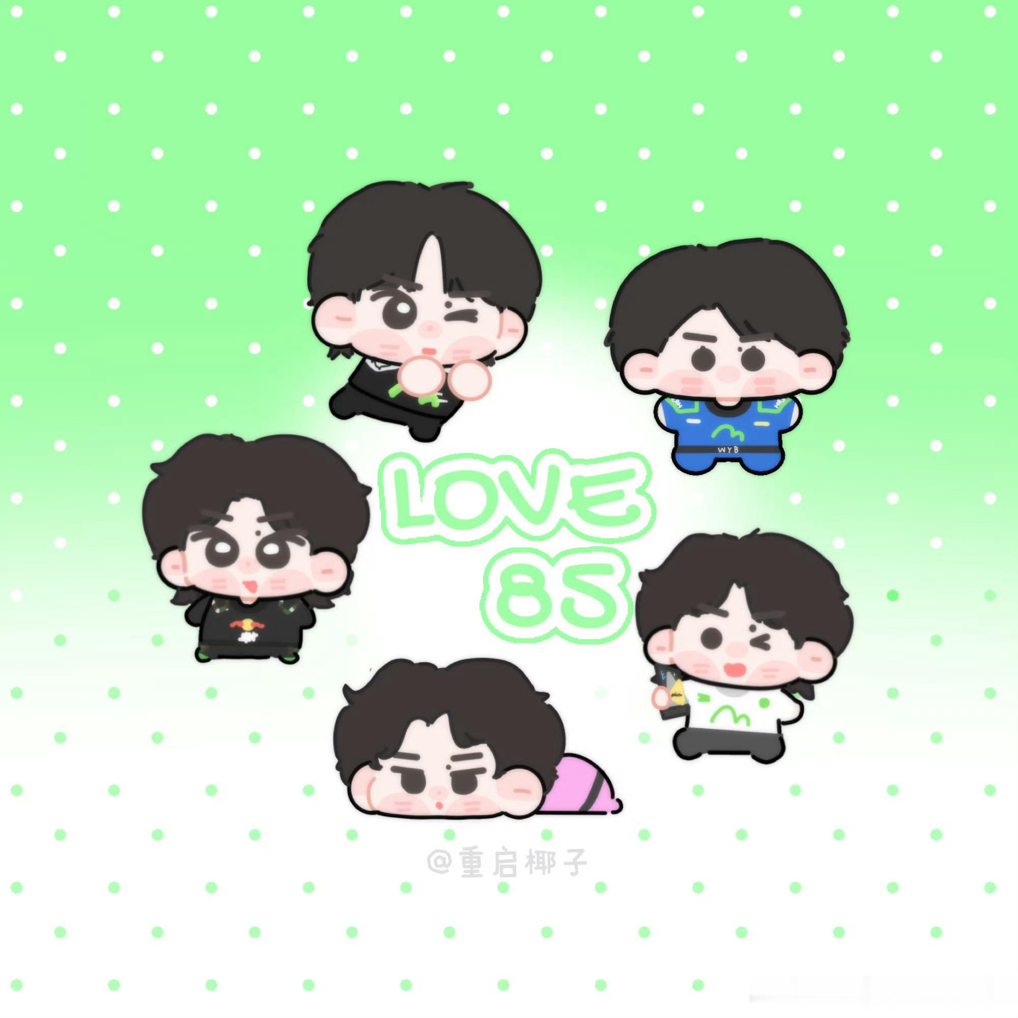 LOVE 85，不止赛道上的速度与激情，还有画笔下的软萌与可爱🏎️💚。穿上赛
