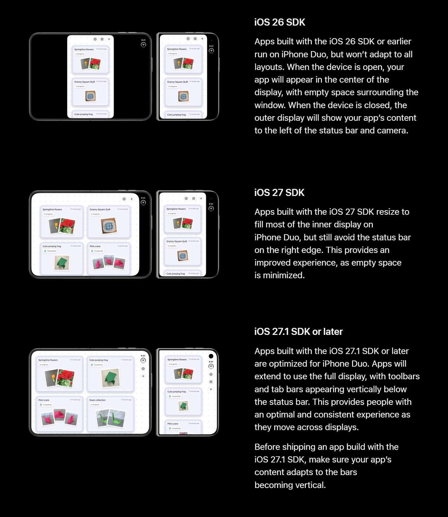 我看有很多人在问 iPhone Duo 的 App 没适配会是什么样，其实 Ap
