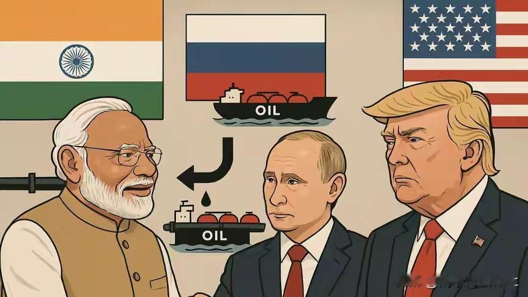 不买俄原油？

依照特朗普的说法，美印经贸协定的前提就是，印度停止购买俄罗斯原油