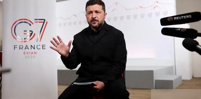 让人意外！正在参加 G7 峰会的乌克兰总统泽连斯基突然对我们喊话了！但我看，这不
