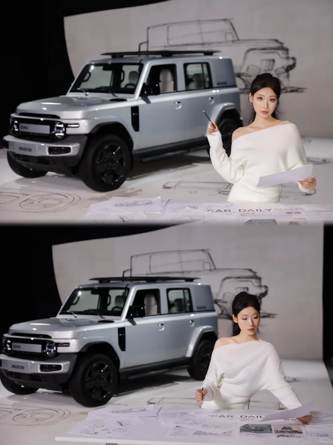 整个时尚圈都在给iCAR V23的设计师打call