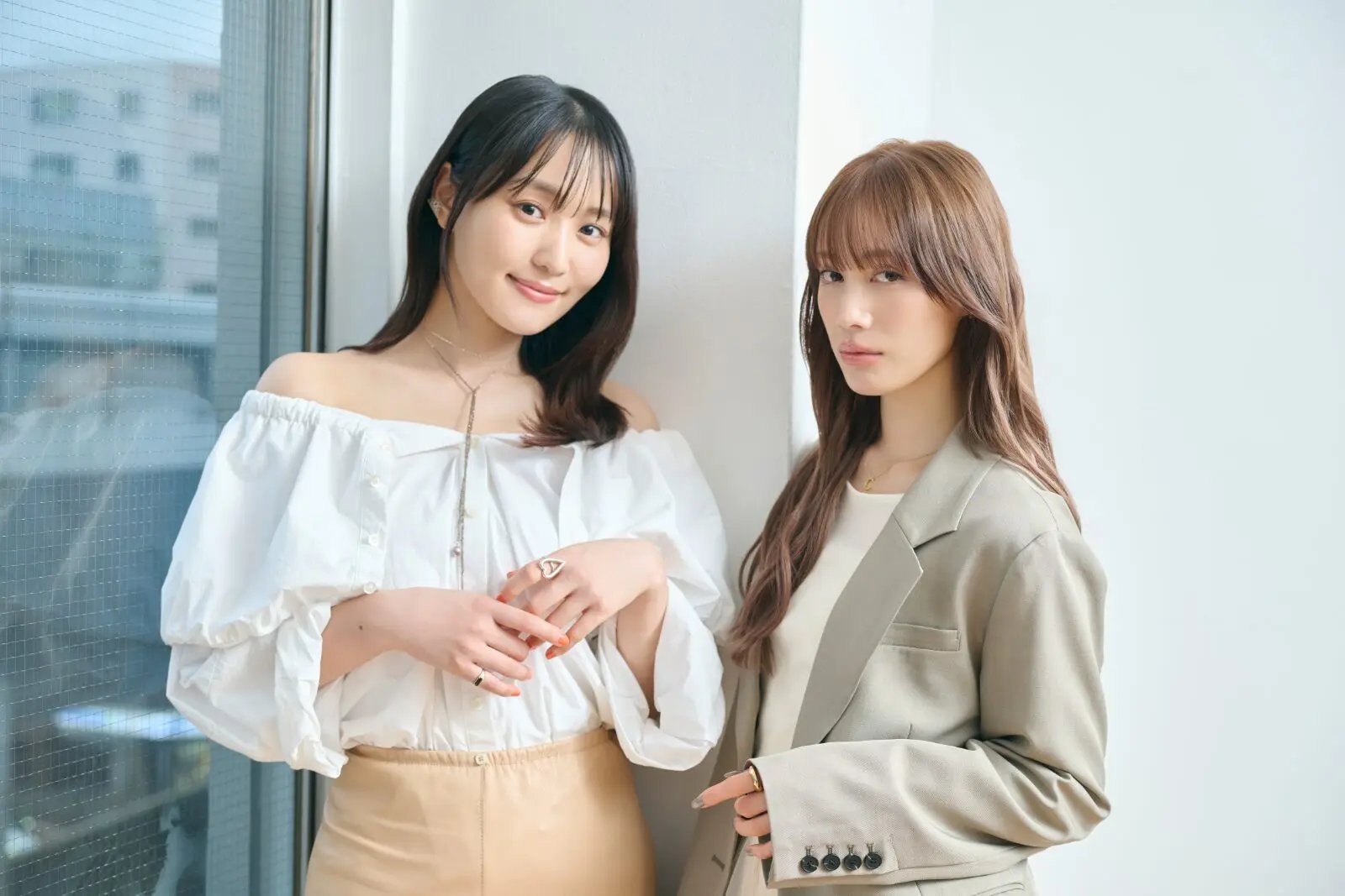 日娱新闻菅井友香 菅井友香 中村百合香  日媒《stream》采访美图 