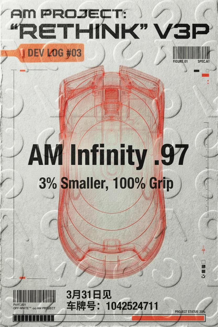 AM 鼠标新项目 Rethink V3P ,基于3D实物模型外发的用户上手投票结