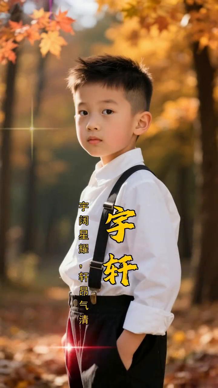 全家高兴。
万一生个男宝宝，就给他取一个惊艳整个家族的名字。
·俊辉：俊才耀世，
