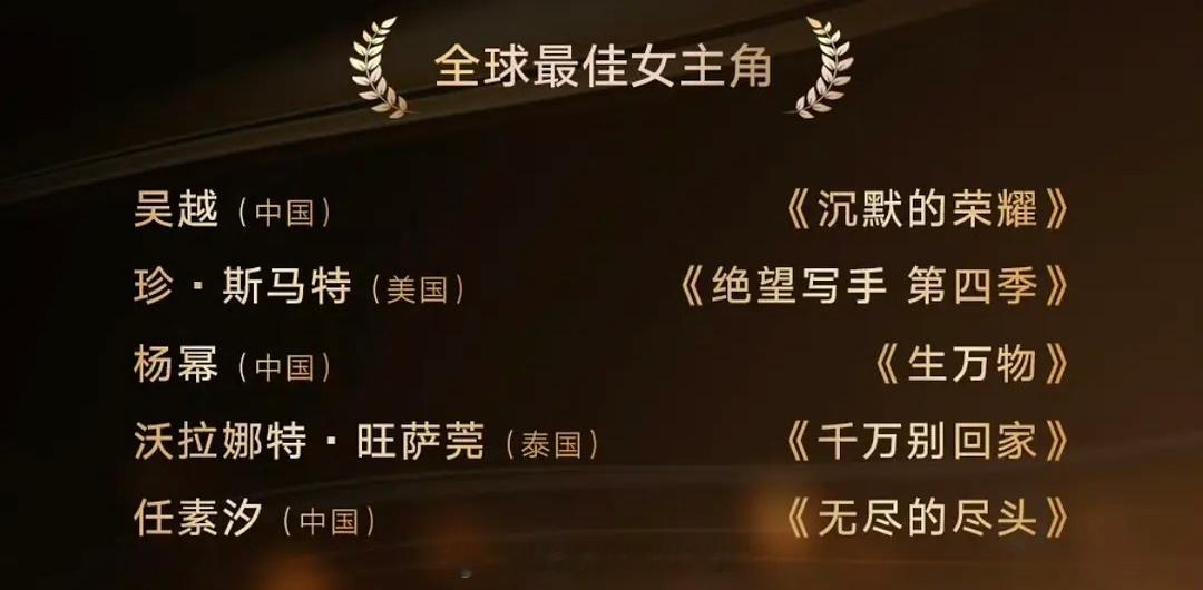 杨幂凭借《生万物》宁绣绣提名第四届澳涞坞国际电视节全球最佳女主角🎉 
