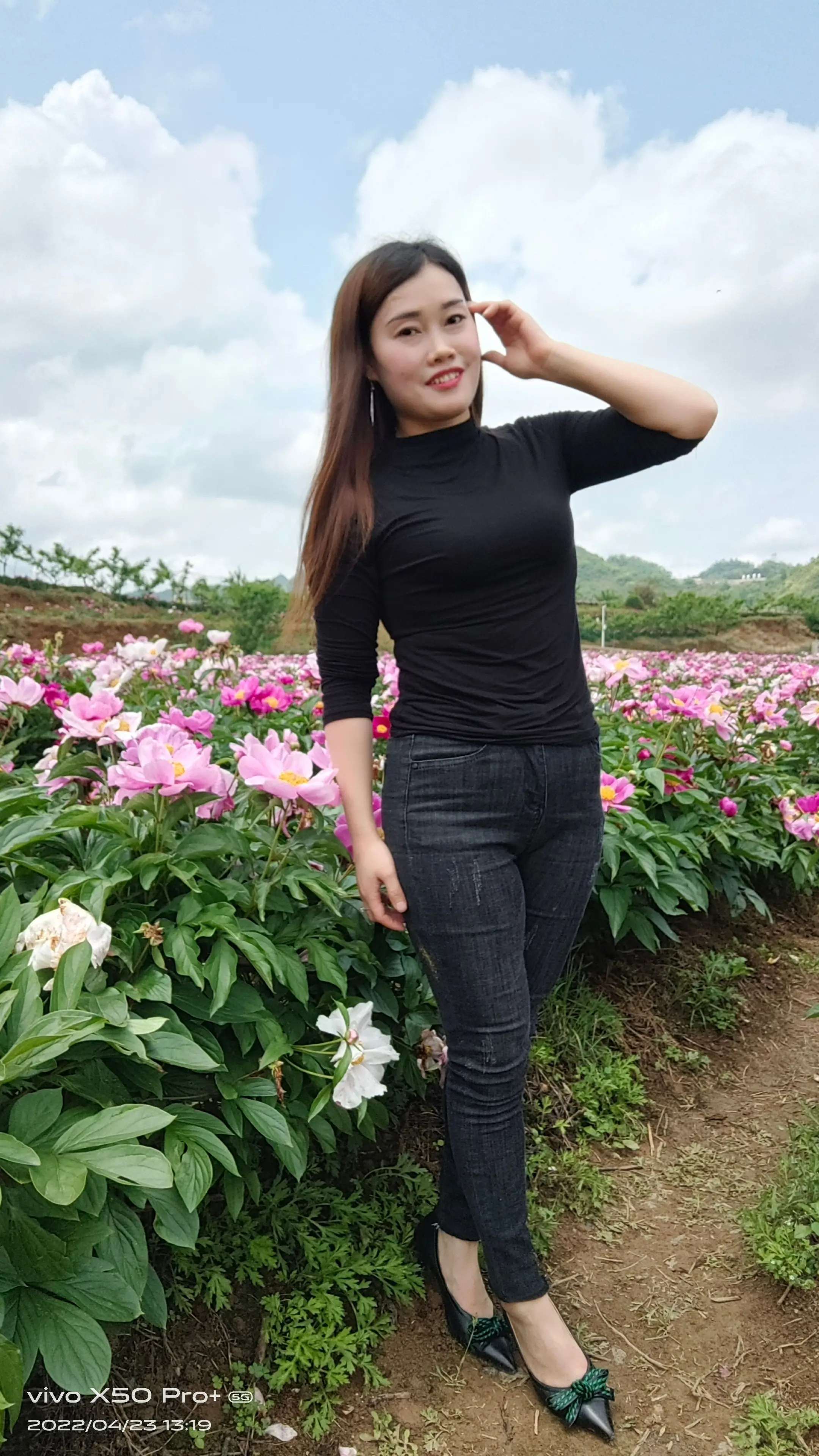 赏花ootd