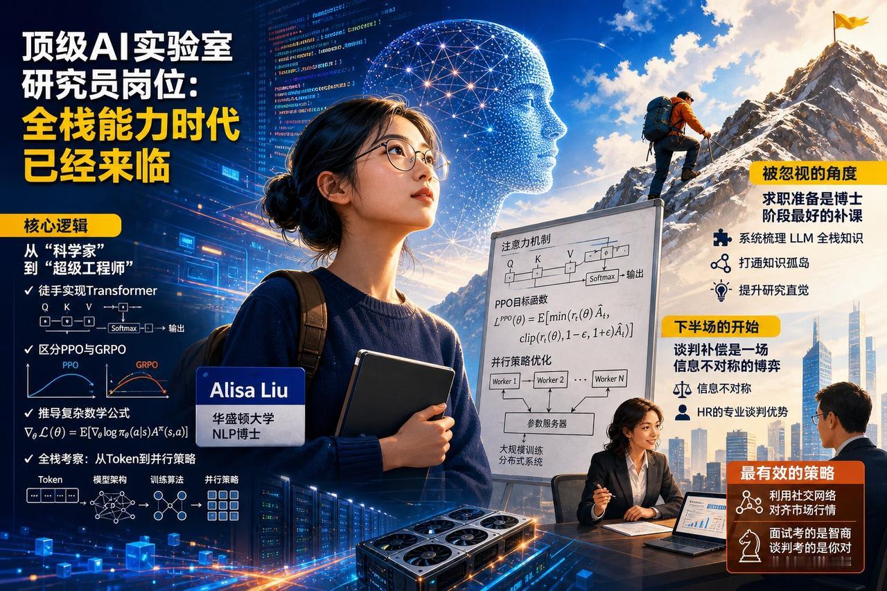 【AI博士求职：一场关于工程肌肉与信息差的极限拉练】

顶级AI实验室的Rese