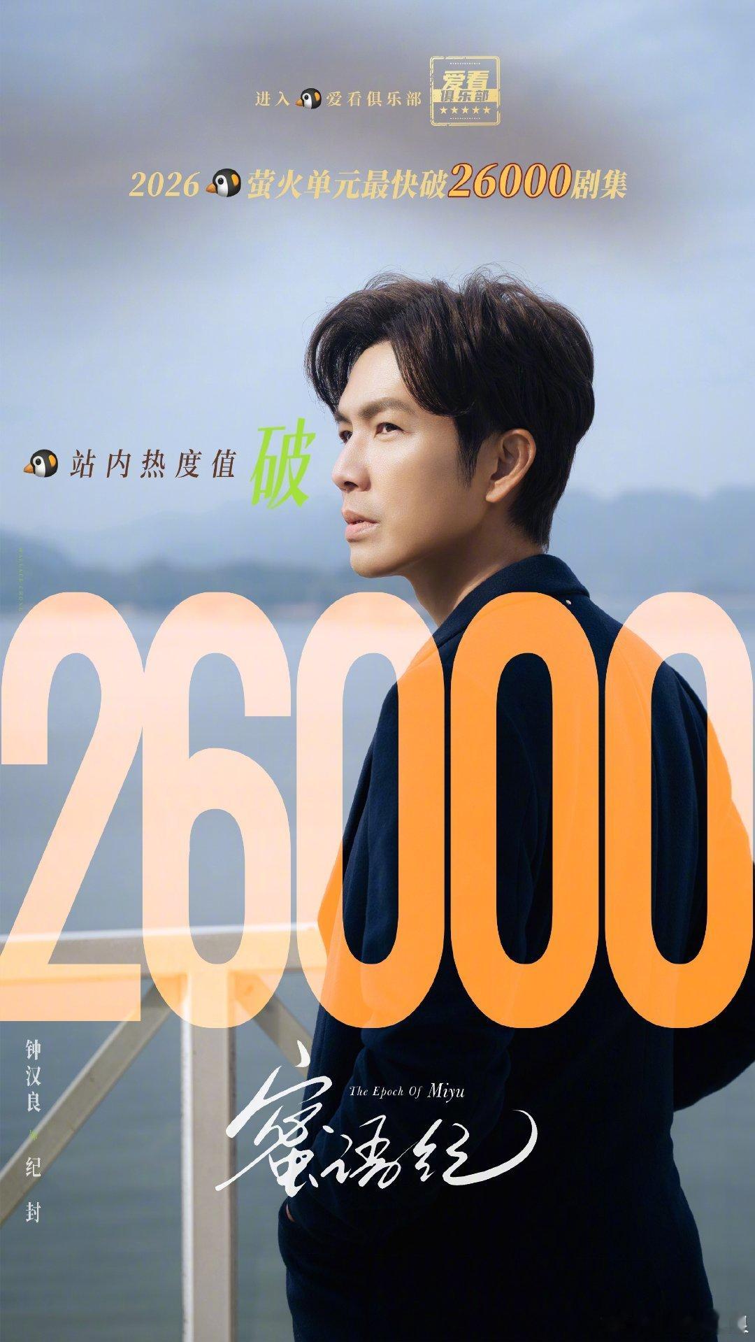 钟汉良《蜜语纪》第三日鹅热度破26000，桃热度破7000，老舅之上！酷云收视率