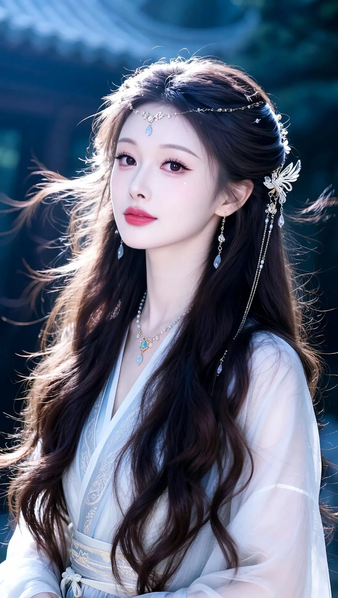 AI碎感发丝写真 ai创作 清新妆容造型