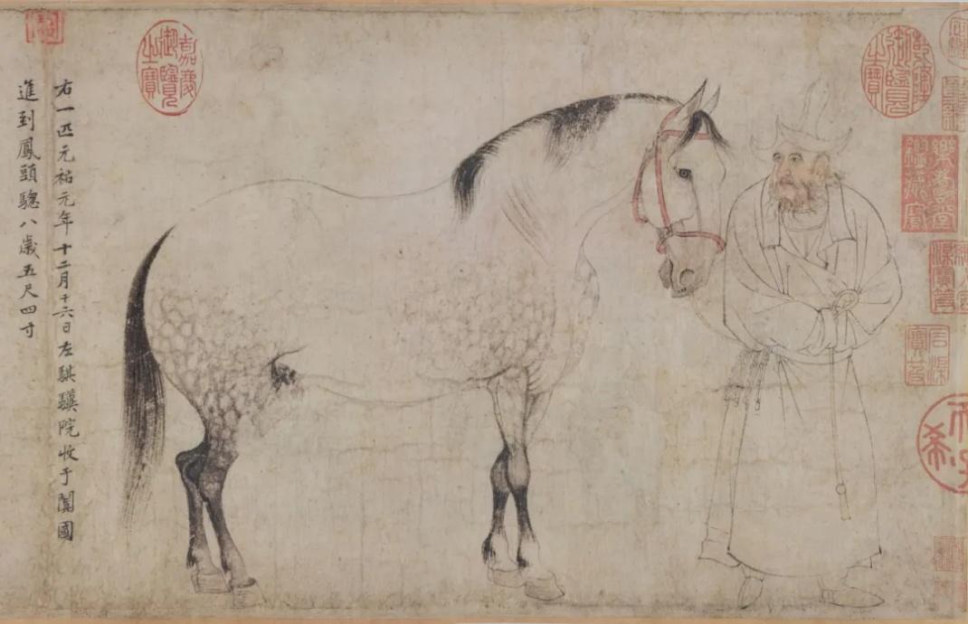 如果说铜马是用力量说话，那么宋代文人的笔下之马，则是用气韵和诗意在对话。李公麟是