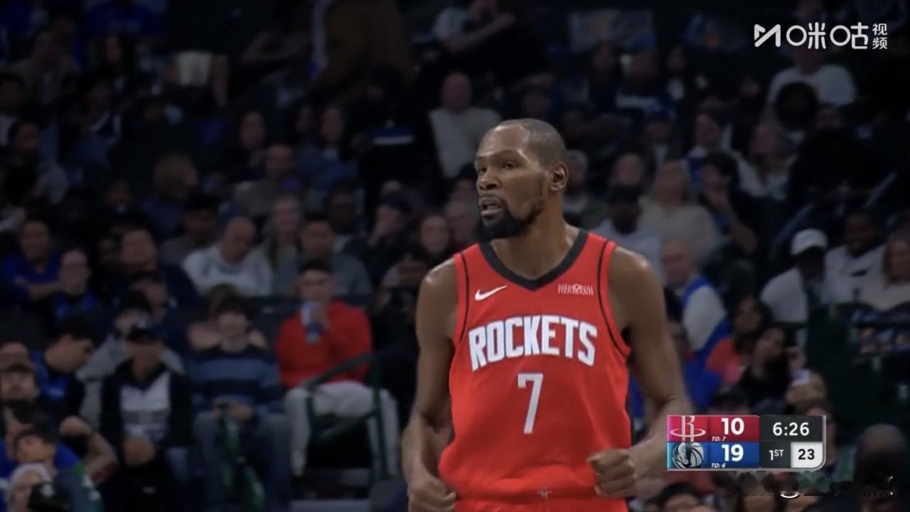 独行侠队主场迎战火箭队，浓眉开始不装了第一节与杜兰特互飙

今天08:30，独行