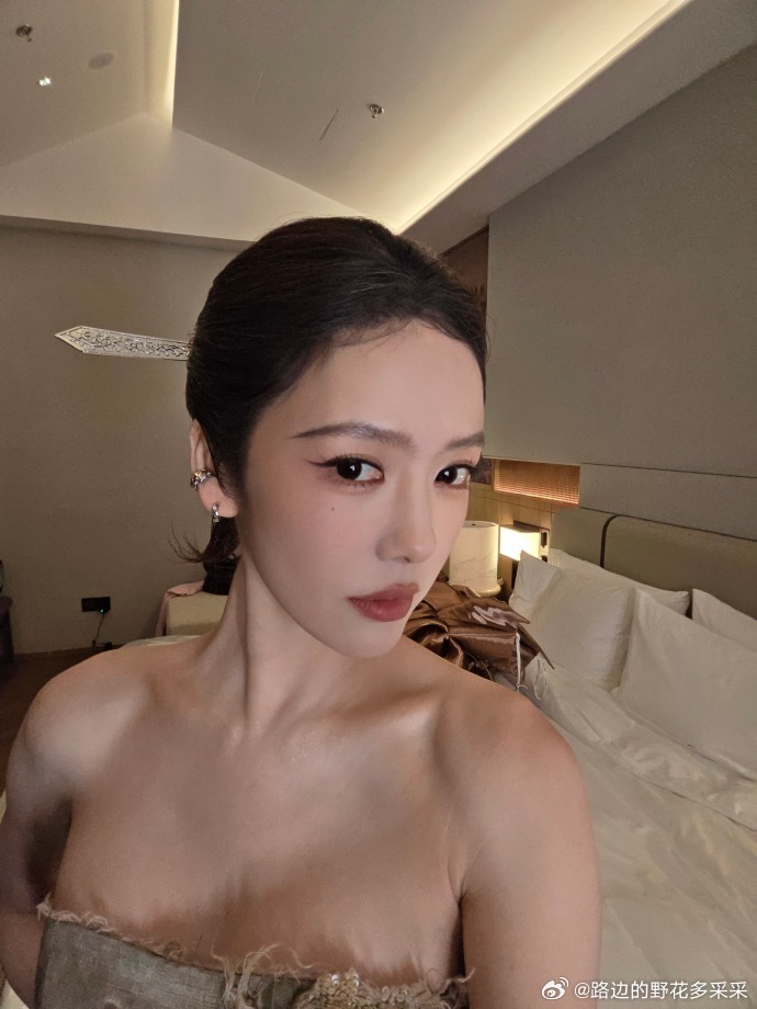 蔡文静芭莎红毯高马尾造型原来中式感的高马尾放在红毯上可以这么出彩，蔡文静太适合了