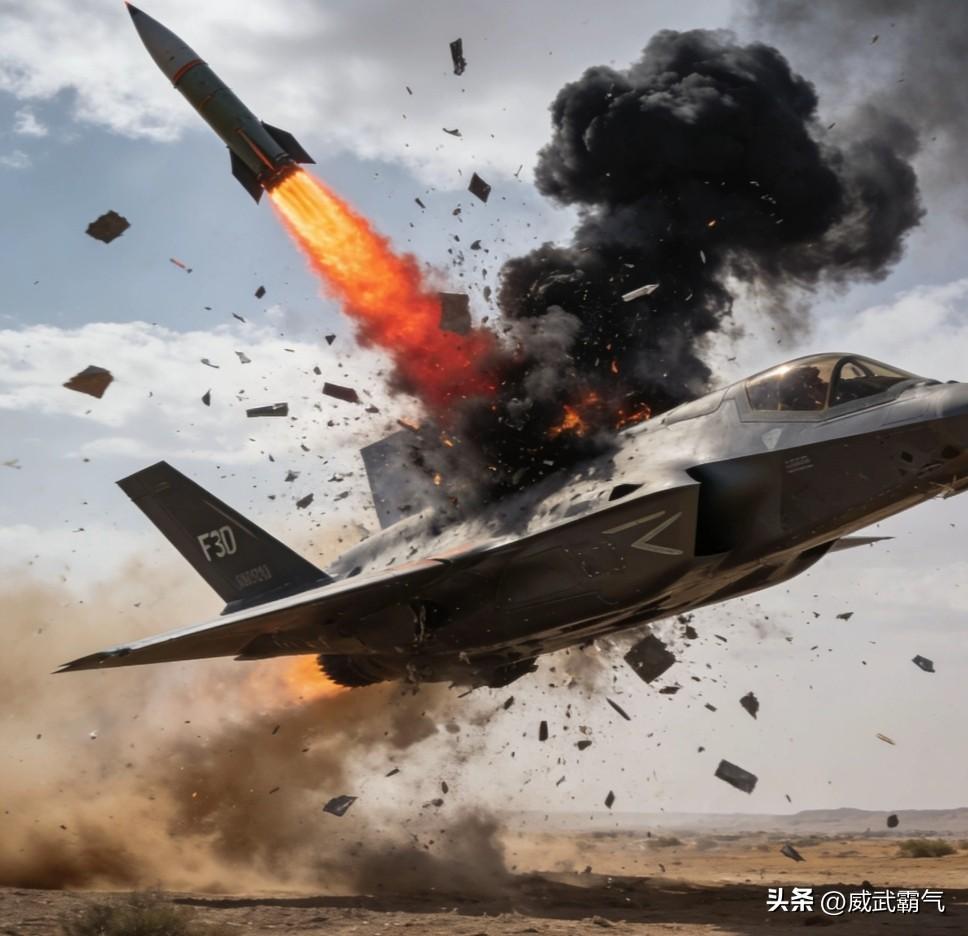 F35战斗机金身被破，
伊朗拿下一血！
 就在刚刚，伊朗对外宣布防空部队击中一架
