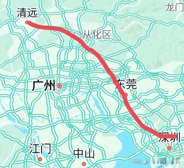 广清永高铁与广深第二高铁接驳，有网友觉得线路经过从化会更佳。因为广州北至广州南，