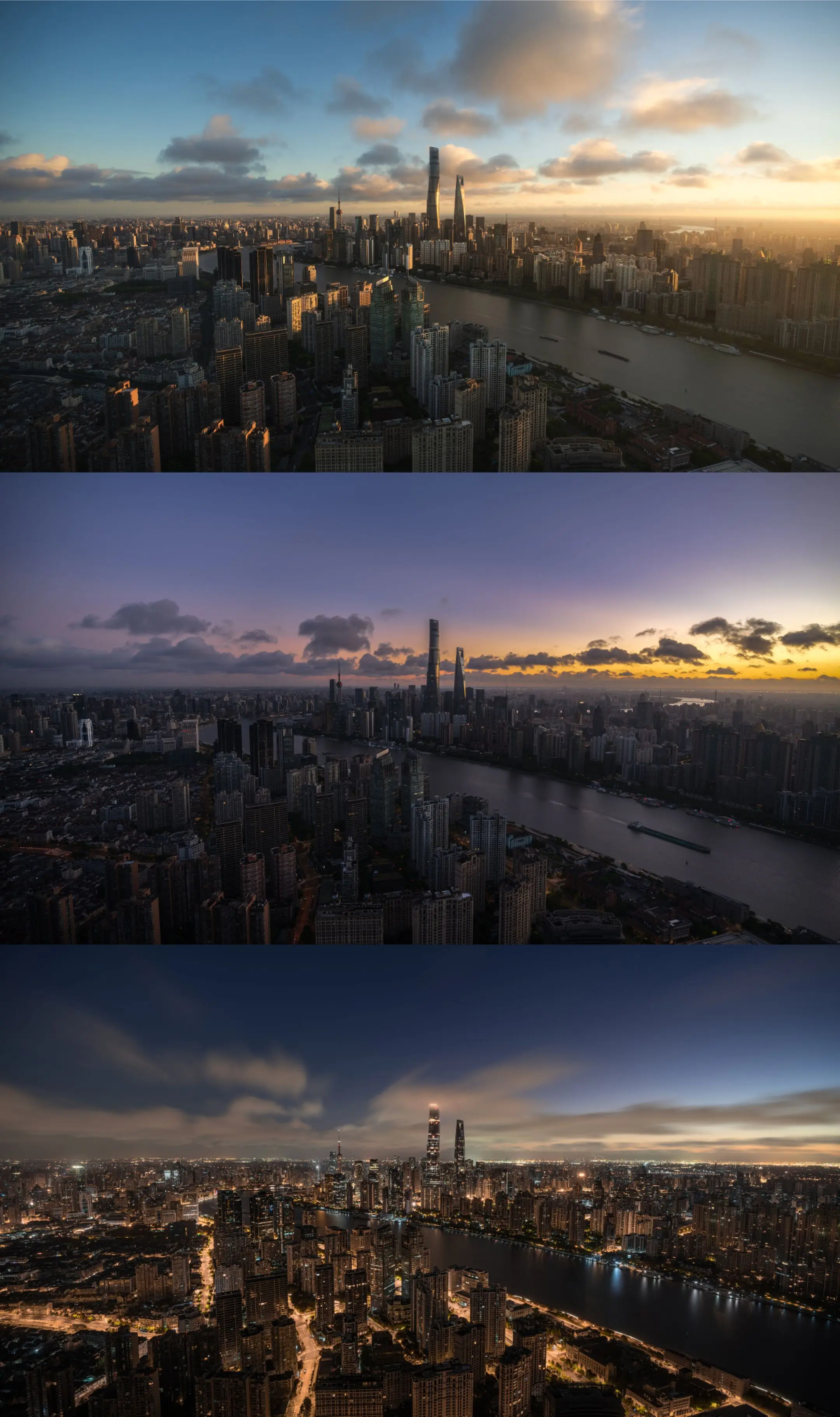 凌晨三点在上海奔赴一场水晶天的日出。