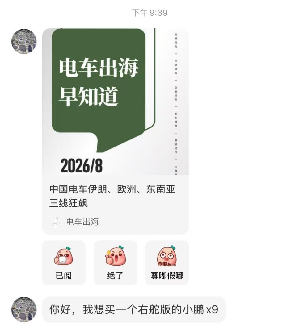 新西兰🇳🇿小伙伴想买小鹏x9 大v聊车电车出海 ​​​