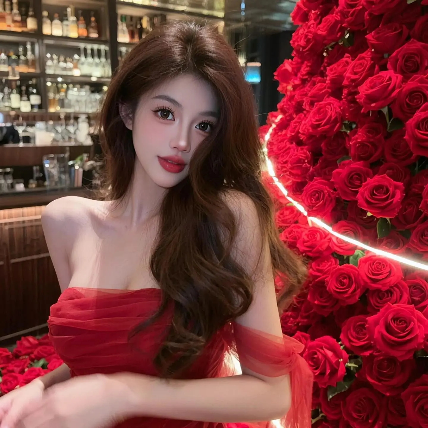 AI玫瑰氛围感写真 随变ai随便玩 神仙妆容一键get
