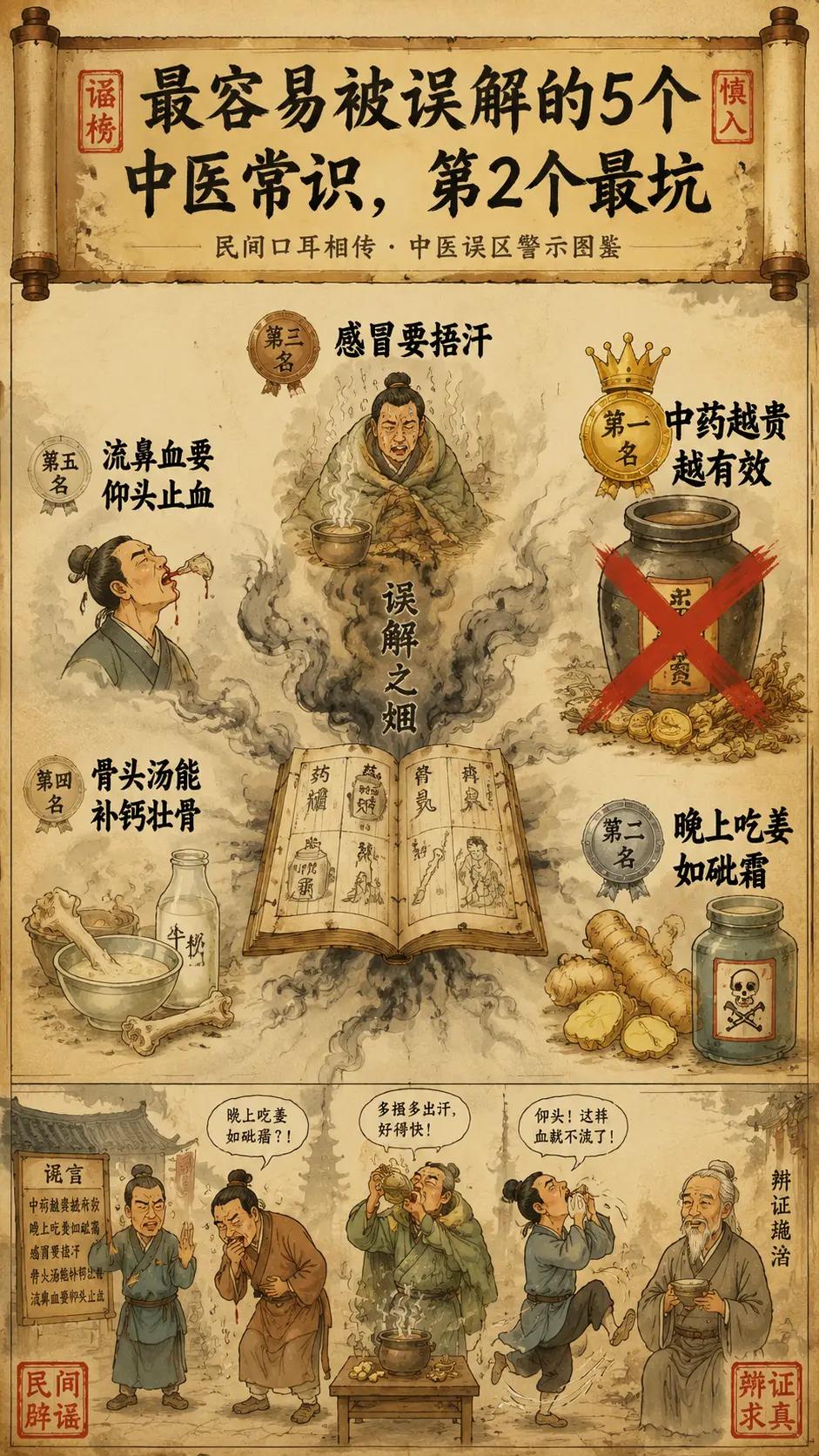 最坑人的中医常识，第2个你肯定听过😱。真正让人崩溃的“中医常识”，第2个最坑，