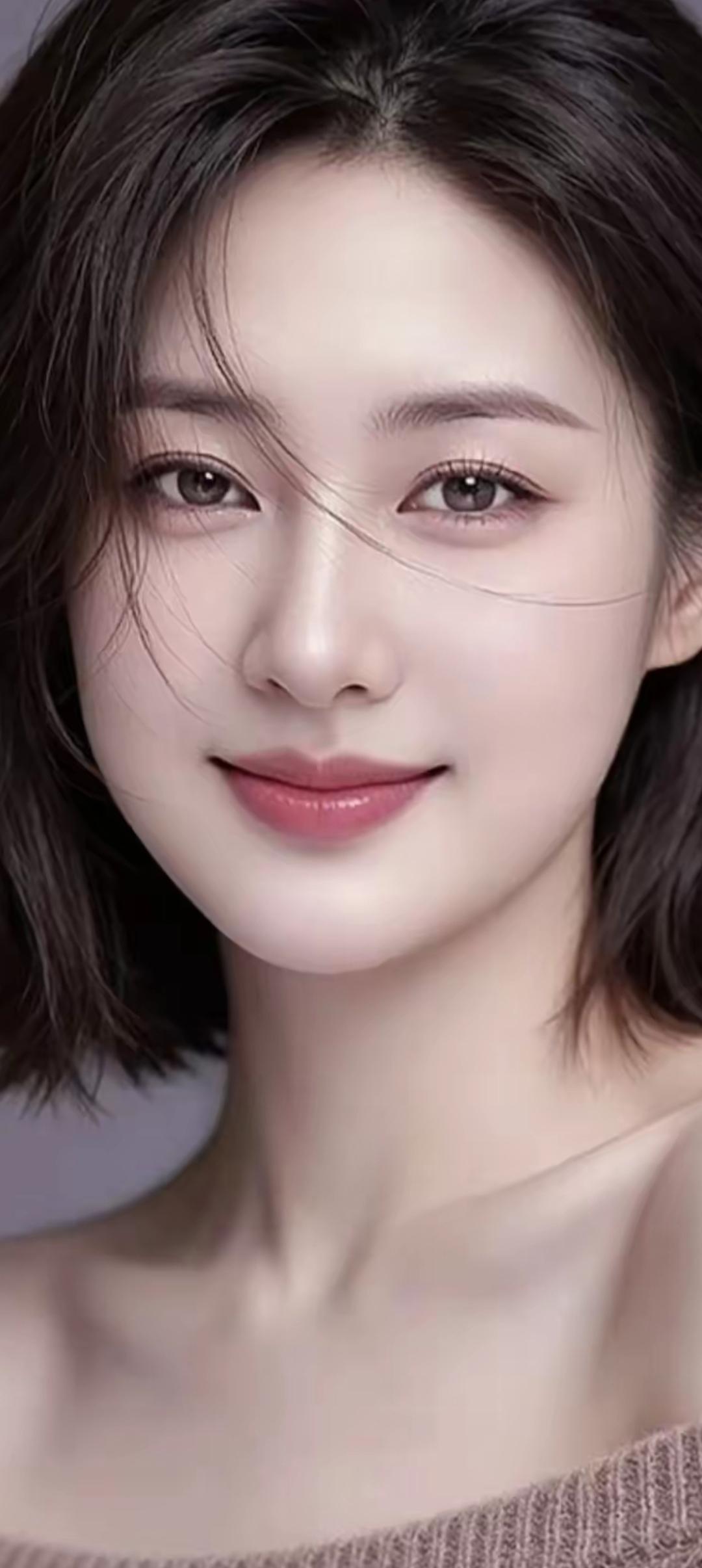 温柔甜美的微笑，散发着青春的气息🌸💖