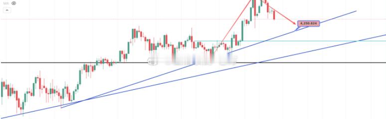 【今日 现货黄金 分析】黄金在隔夜美盘如期再次测试4350关口，晚间美国12月纽