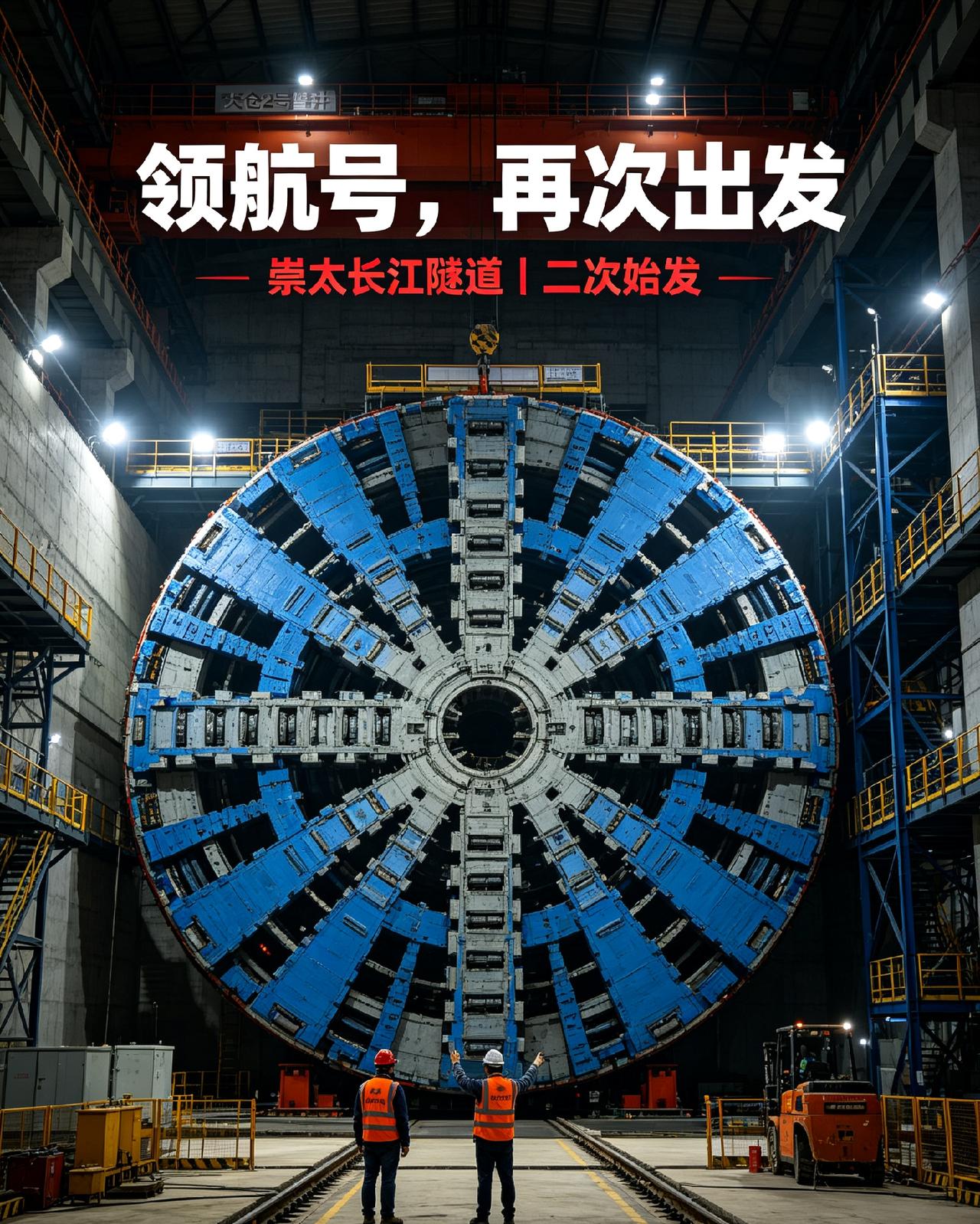 休整41天再度出发！全球最大高铁盾构机领航号，冲击全新纪录
 
上午10点18分