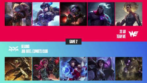  【WE vs JDG 第二局】

MVP：Ruler（卡莎）
WE，同样的错误