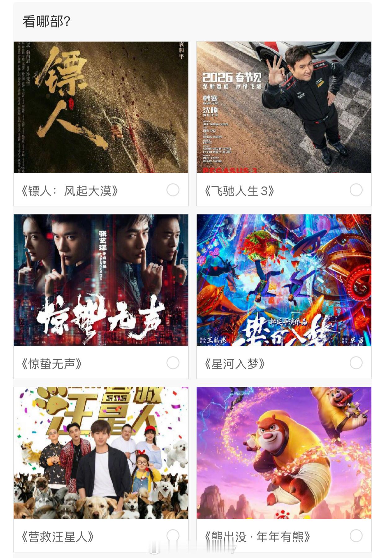 已官宣定档春节档六部电影，准备去看哪部？吴京、谢霆锋、于适、陈丽君、孙艺洲、此沙