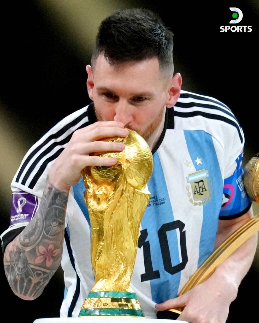 DSPORTS | 情人节这天，两个将永远铭刻在我嫩记忆中的吻🏆❤️梅西