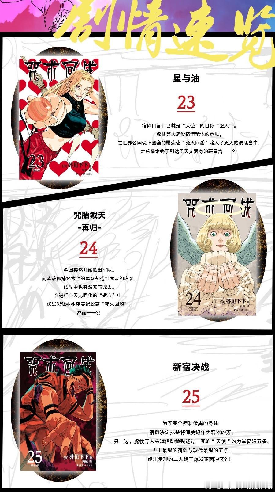 咒术回战 《咒术回战（23-25）：死灭回游篇（下）》已经登陆西西弗书店📕由集