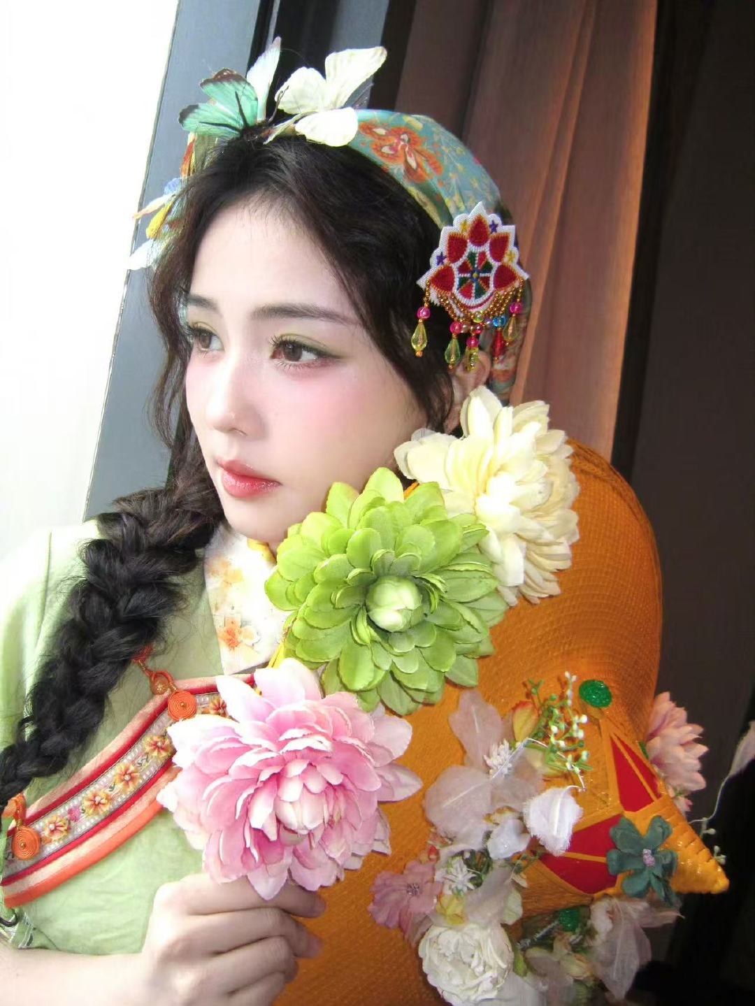 白鹿晒惠安女妆造白鹿惠安女九宫格好漂亮的惠安女 