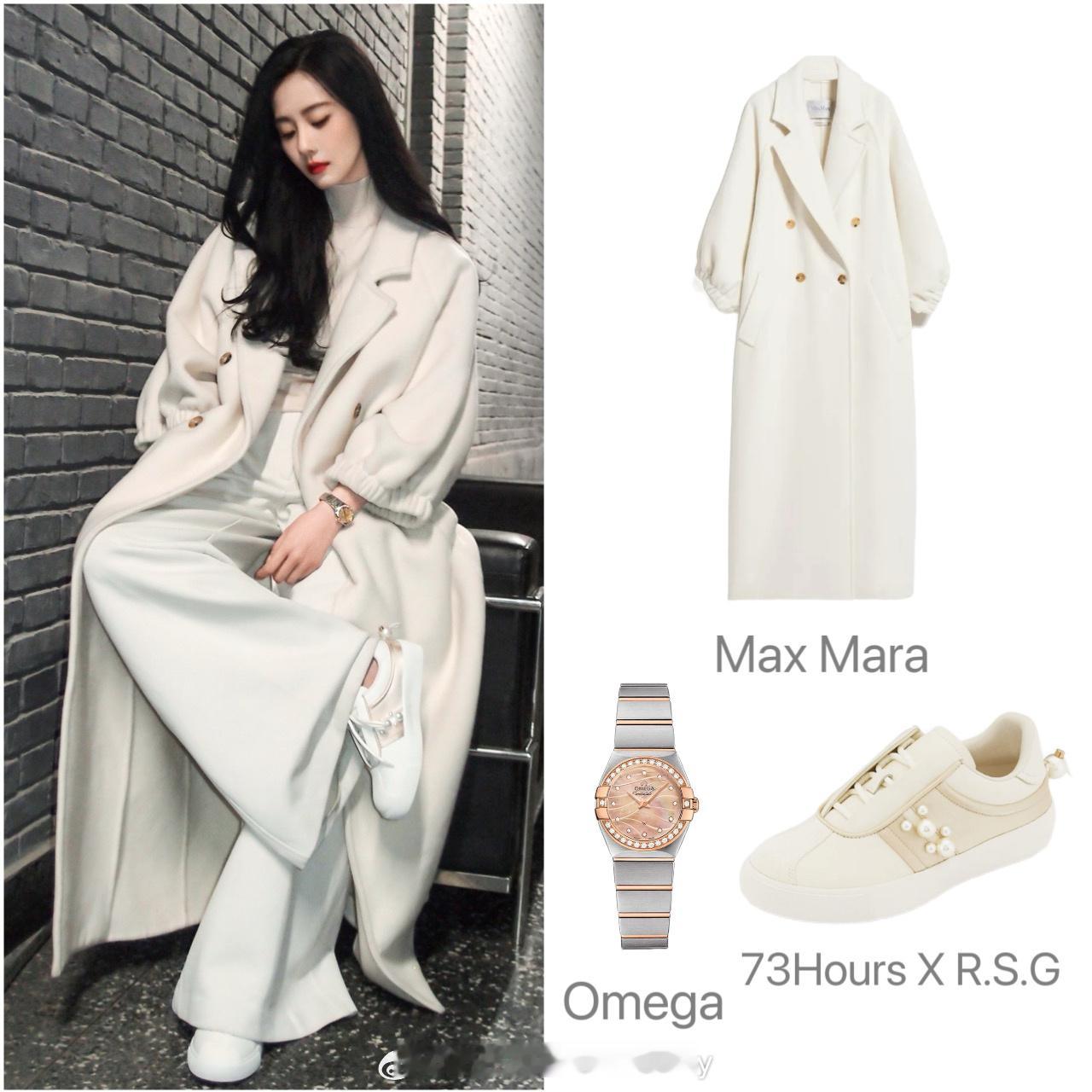 刘诗诗昨日的私服解析，all White清新干净！ ​​​