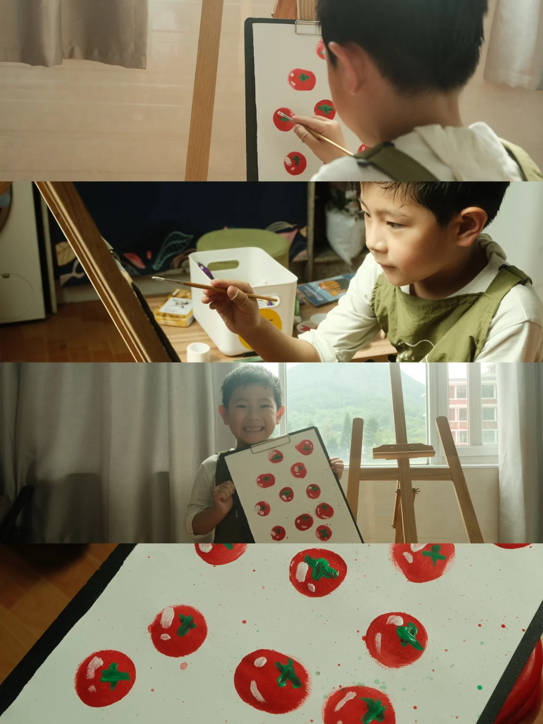 创意美术🎨我们一起画番茄🍅