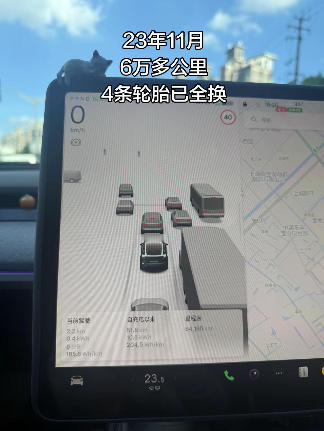 一下换了4条轮胎，保险也快到期了，余额也要不足了特斯拉车主