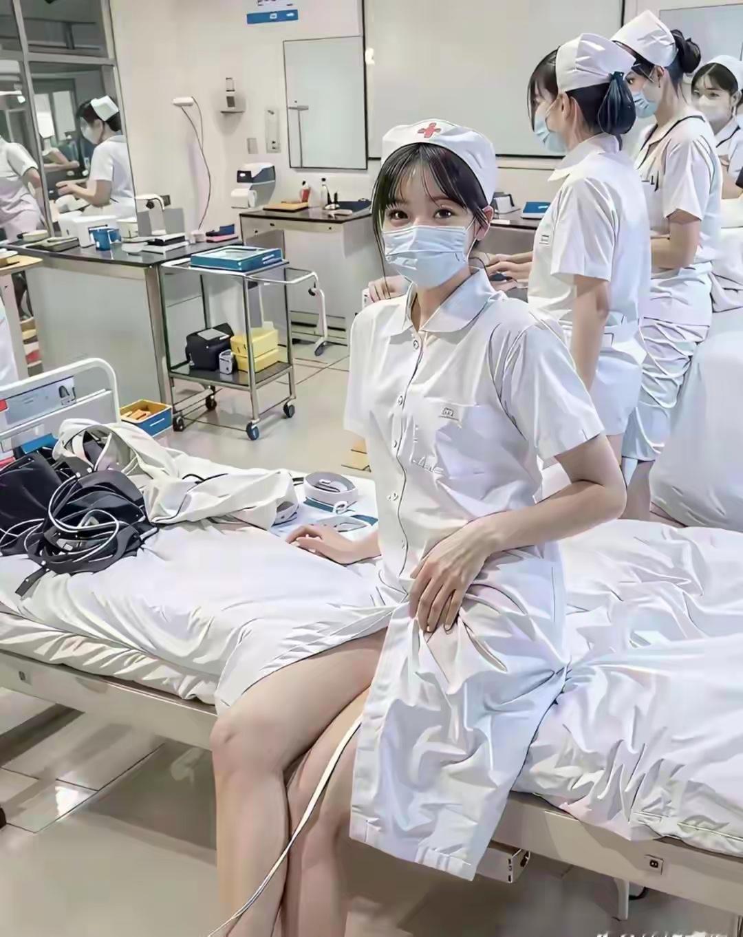 👩‍⚕️ 在医院里忙碌的一天，守护每一个生命的健康！💉💉💉
