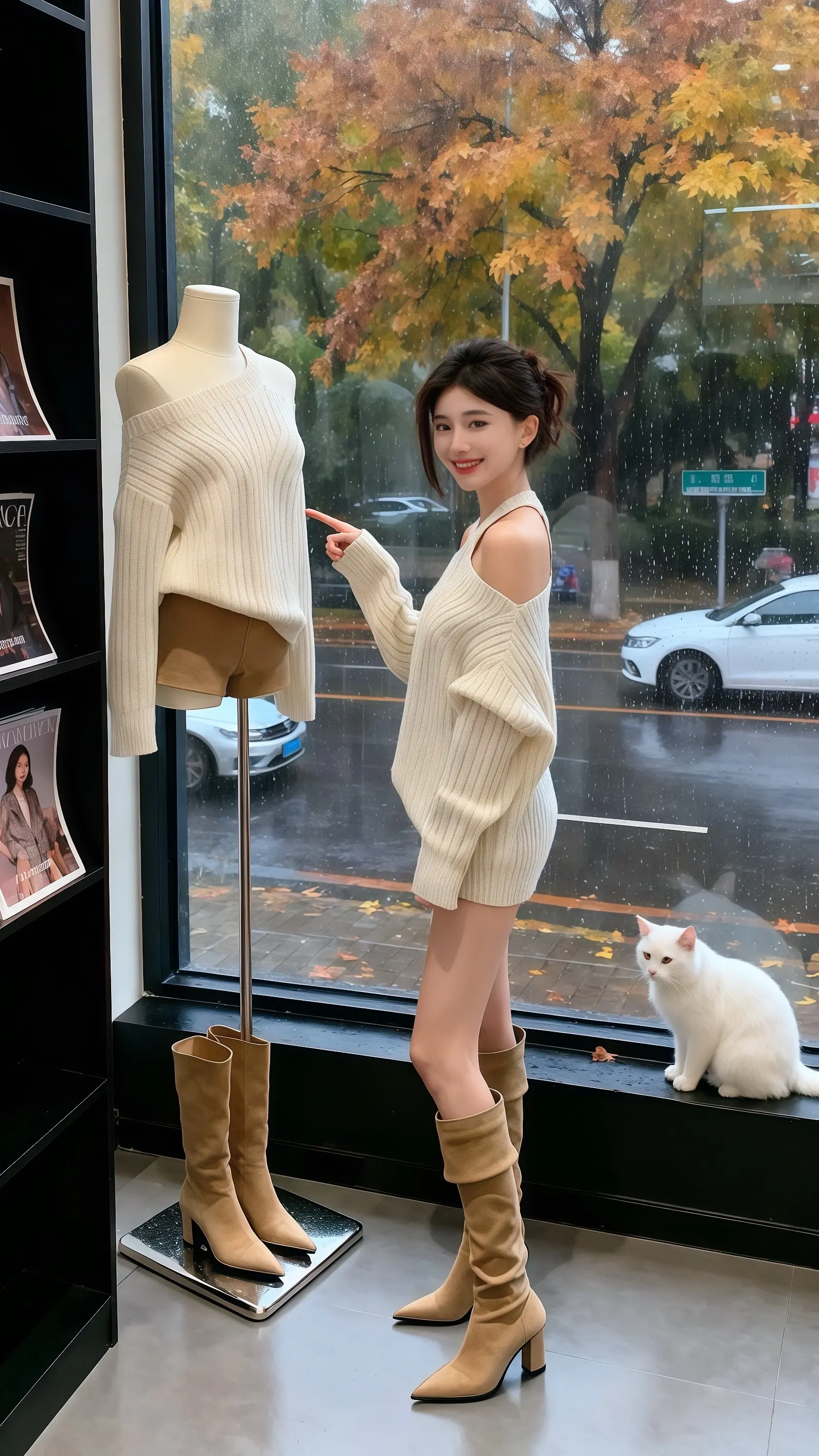 秋雨里的穿搭灵感：在画笔下生长的温柔风格  秋日的雨幕淅淅沥沥，我在画...