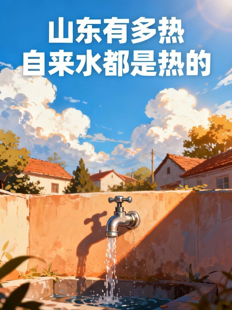 山东最近有多热！这么说吧，洗澡根本不用热水器，太阳能能辅助器件因为小区的自来水都