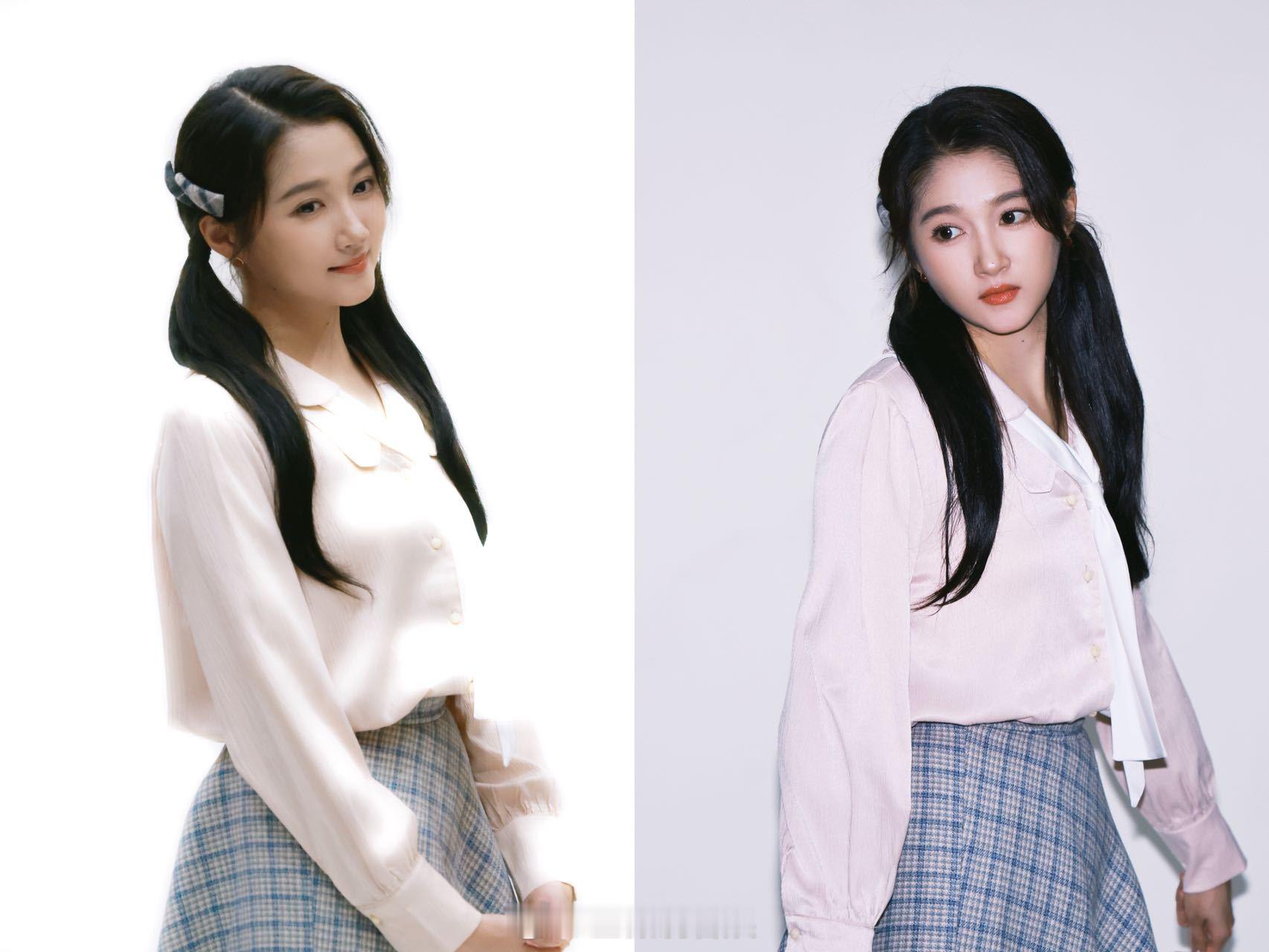 关晓彤双马尾回到千禧年代 关晓彤王牌复古造型好白月光，一秒回到80年代。关晓彤回