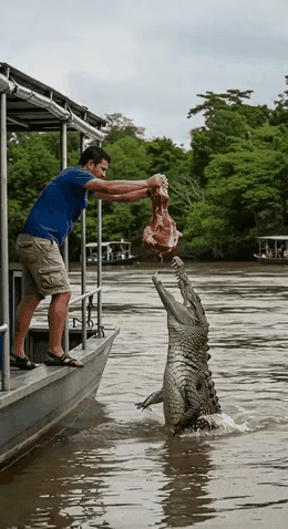差点把自己喂进去！😱