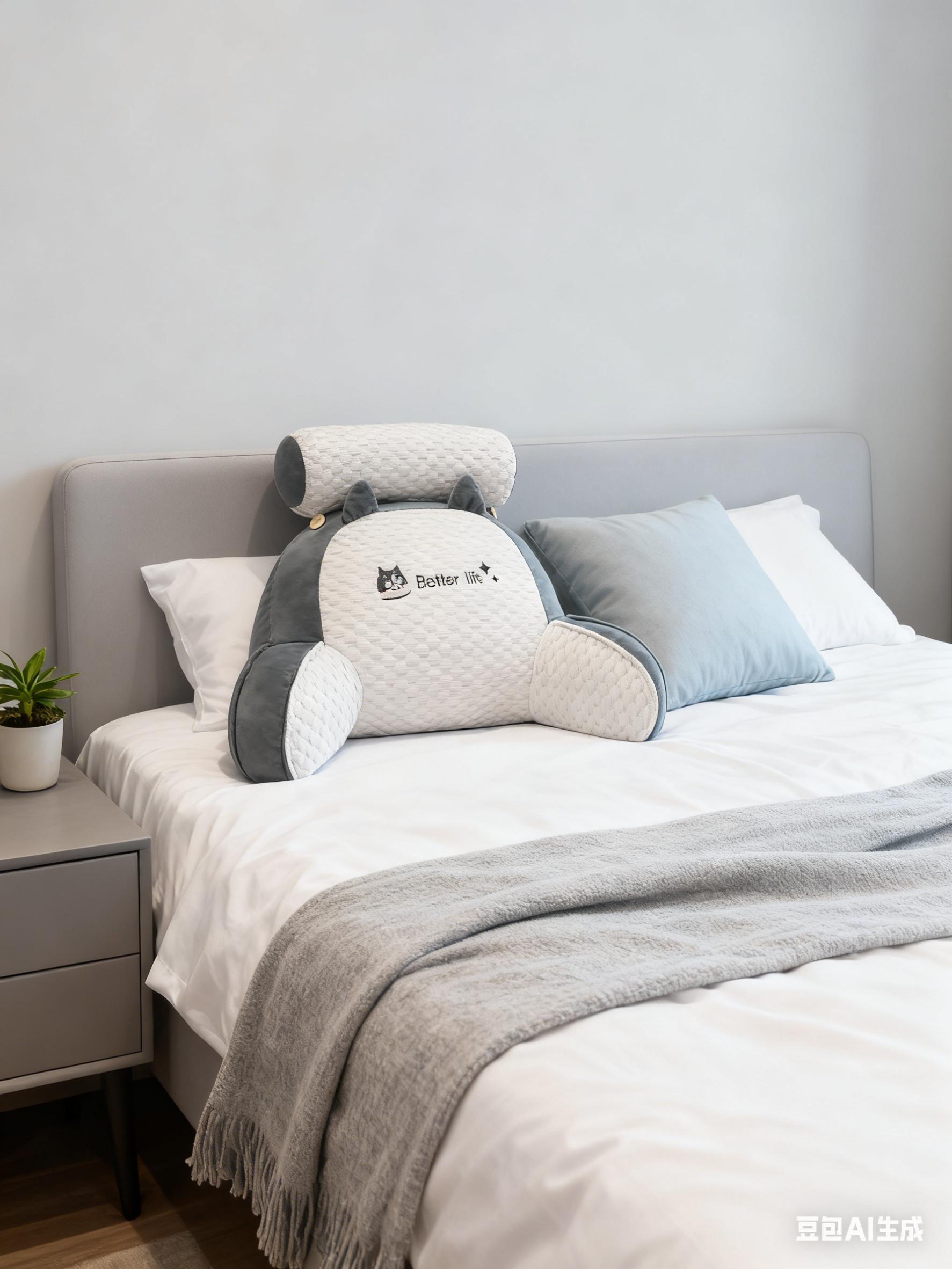 阿文推荐冰豆豆床头靠背垫软包靠枕沙发榻榻米护腰卧室床上看书抱枕可拆洗