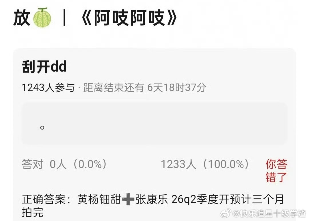 🍉阿吱阿吱：张康乐➕ 黄杨钿甜 ​​​