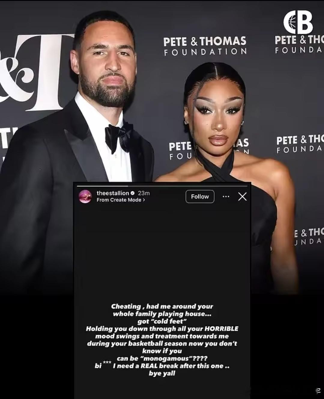 克莱又出轨了克莱女友怒锤：背叛感情还恐婚，这一次我决意彻底离开近日，说唱艺人梅根