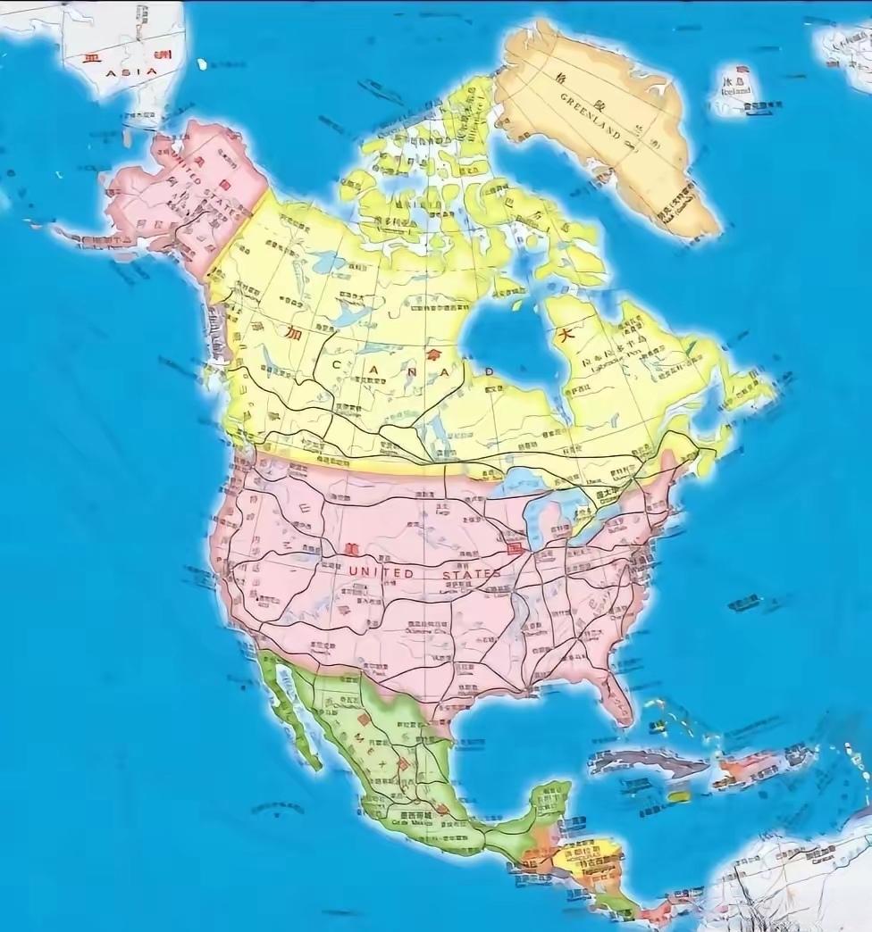 不难看出，如果美国吞并格陵兰岛，之后会是加拿大，因为把加拿大包围了。

美国在加